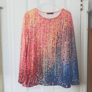 NORACORA XL COLOR WASH BLOUSE